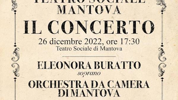 200 ANNI DI TEATRO SOCIALE DI MANTOVA: IL CONCERTO