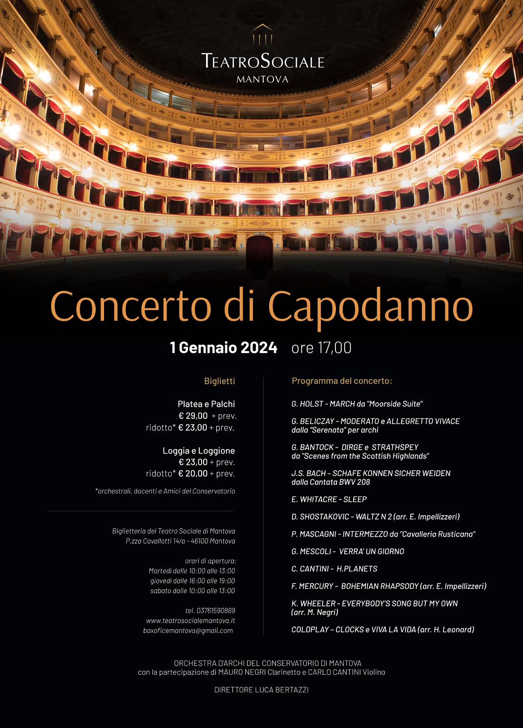 Programma del Concerto
